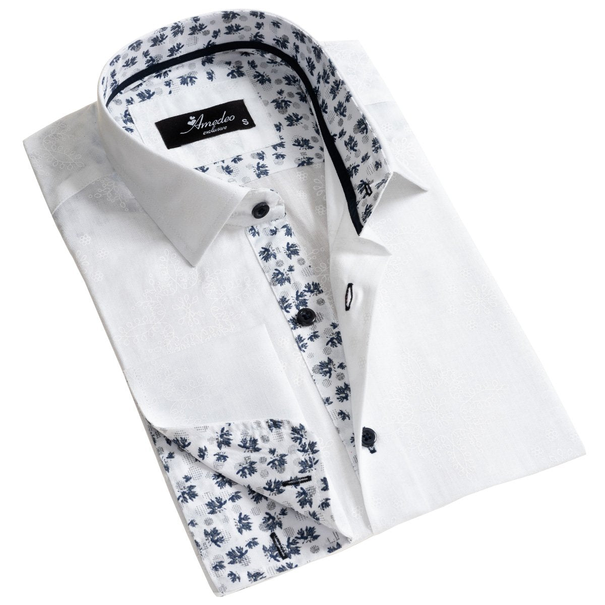 Mens Slim Fit French Cuff Dress Shirts ...